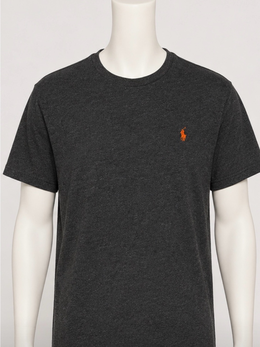 Polo by Ralph Lauren Dark Charcoal T-Shirt with Orange Pony